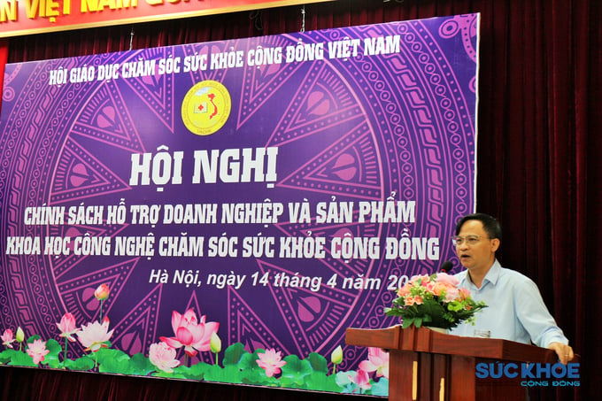 TS. Phạm Đức Nghiệm - Phó Cục trưởng Cục Phát triển thị trường và doanh nghiệp Khoa học & Công nghệ phát biểu bế mạc hội nghị