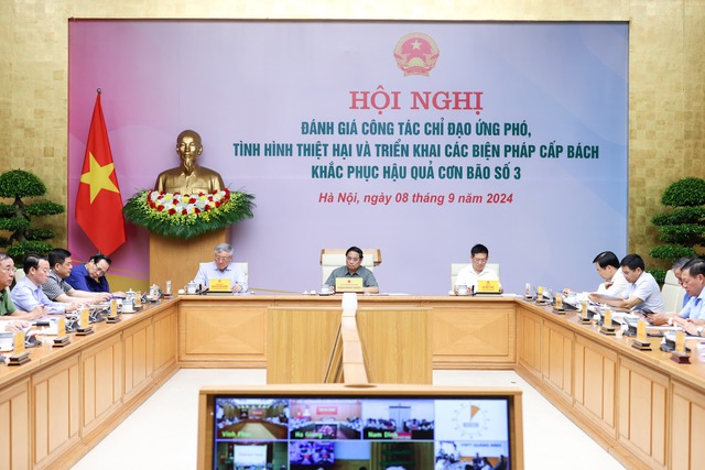 Thủ tướng chủ trì Hội nghị triển khai các biện pháp cấp bách khắc phục hậu quả bão số 3- Ảnh 1. Thủ tướng chủ trì Hội nghị triển khai các biện pháp cấp bách khắc phục hậu quả bão số 3- Ảnh 1.