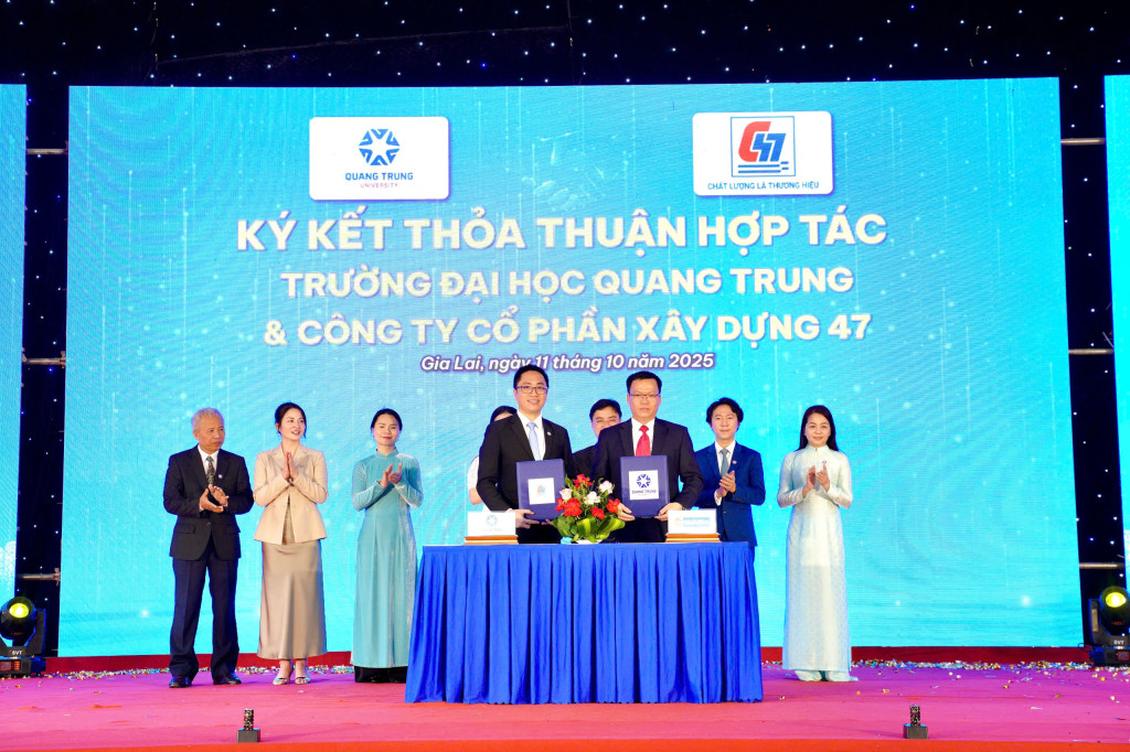 Trường Đại học Quang Trung ký kết hợp tác với doanh nghiệp