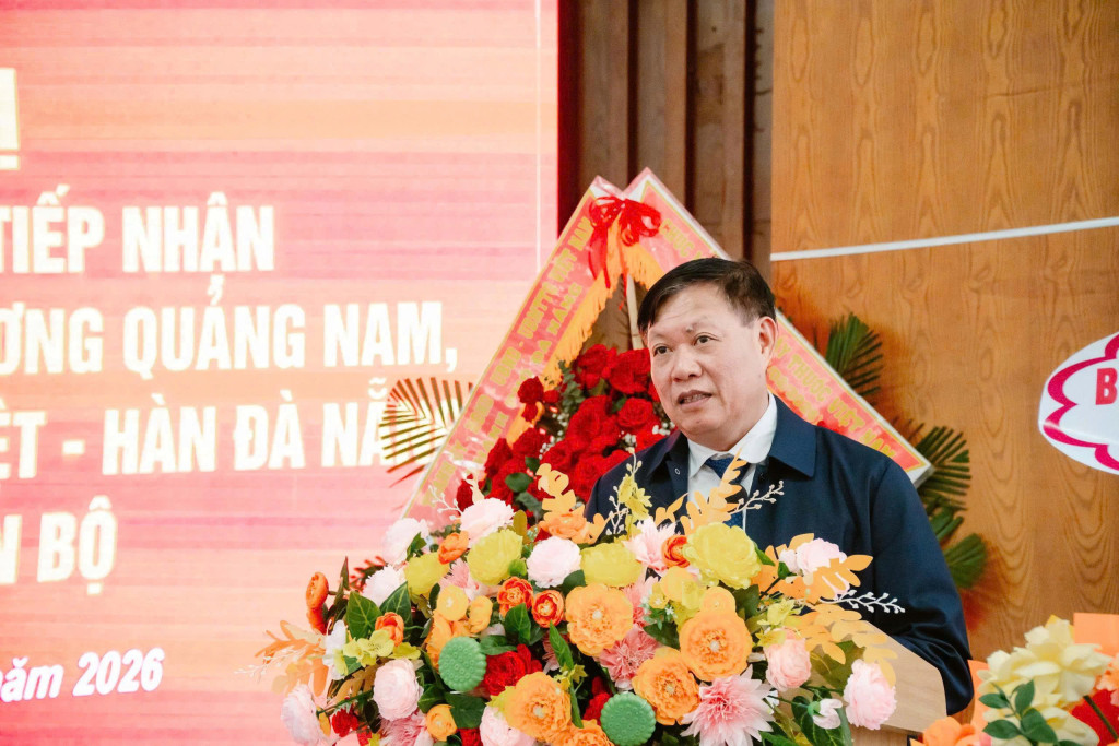 Thứ trưởng Bộ Y tế Đỗ Xuân Tuyên phát biểu tại buổi lễ
