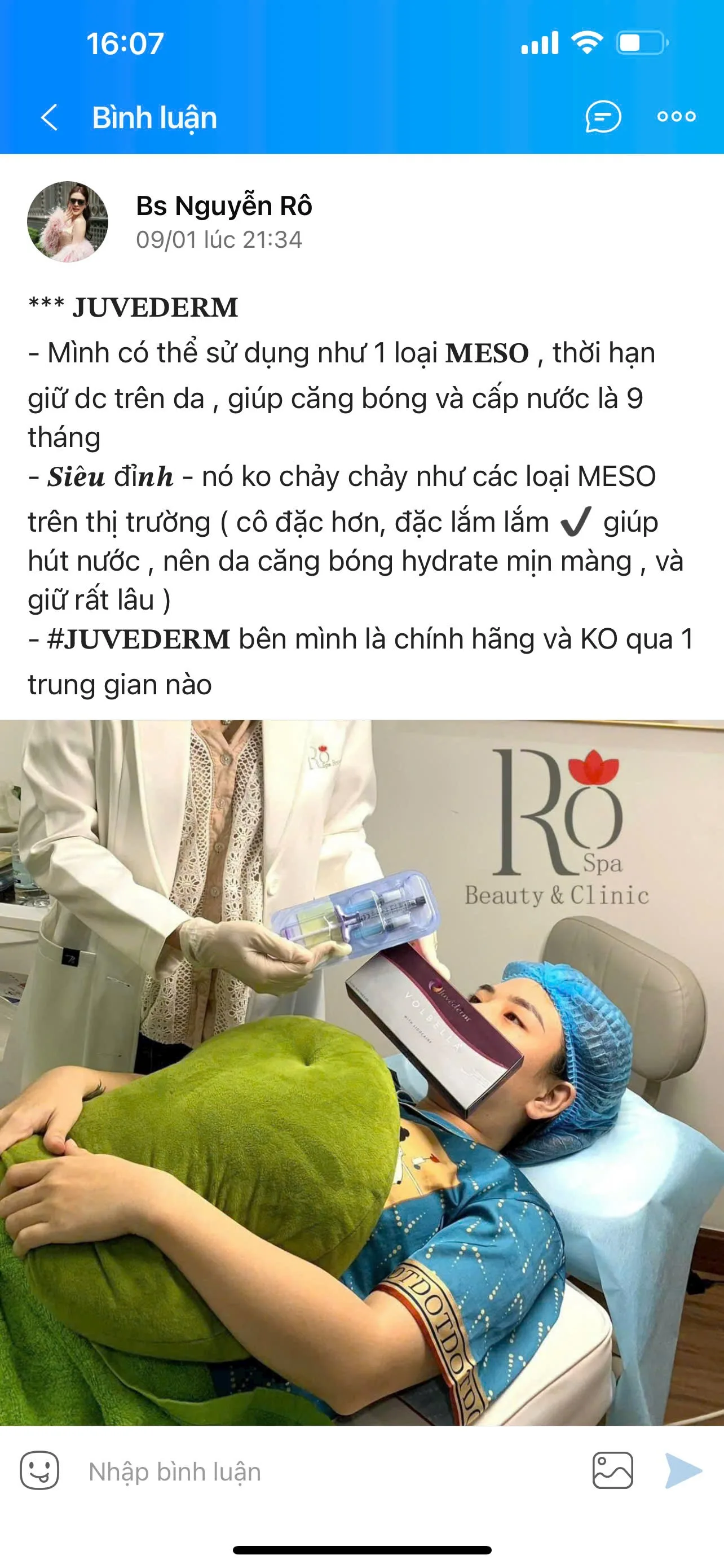 Những quảng cáo câu dẫn khách trên trang cá nhân của bác sỹ Nguyễn Rô