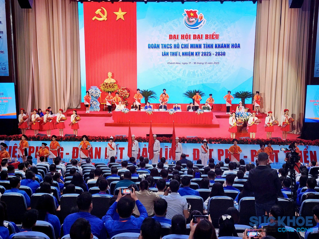 Đại hội đại biểu Đoàn Thanh niên Cộng sản Hồ Chí Minh tỉnh Khánh Hòa (Ảnh: Thanh Huy)