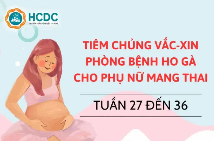 Tiêm chủng vaccine phòng bệnh ho gà cho phụ nữ mang thai