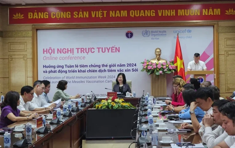 Hội nghị trực tuyến hưởng ứng “Tuần lễ tiêm chủng thế giới 2024”