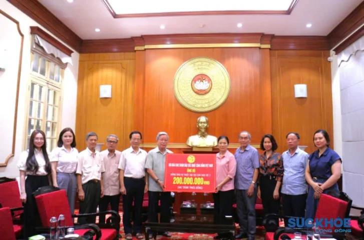 Hội GDCSSKCĐ Việt Nam ủng hộ đồng bào bị thiệt hại do cơn bão số 3 tại Ủy ban Trung ương Mặt trận Tổ quốc Việt Nam (đợt 1)