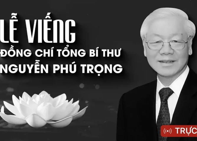Trực tiếp: Lễ viếng Tổng Bí thư Nguyễn Phú Trọng