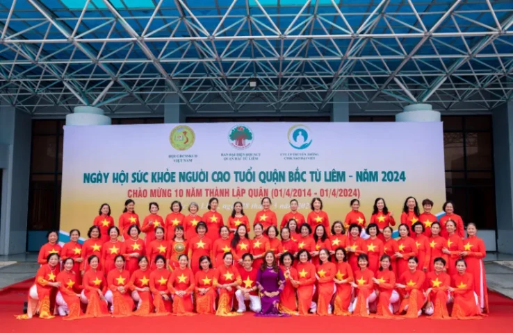 Rộn ràng Ngày Hội sức khoẻ Người cao tuổi quận Bắc Từ Liêm năm 2024