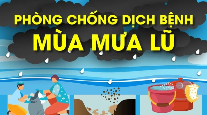 Bộ Y tế khuyến cáo phòng chống dịch bệnh thường gặp trong mưa lũ và ngập lụt