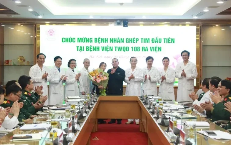 Bệnh nhân được ghép tim tại Bệnh viện Trung ương Quân đội 108 trong cuộc đại phẫu chiều 30 Tết đã được ra viện