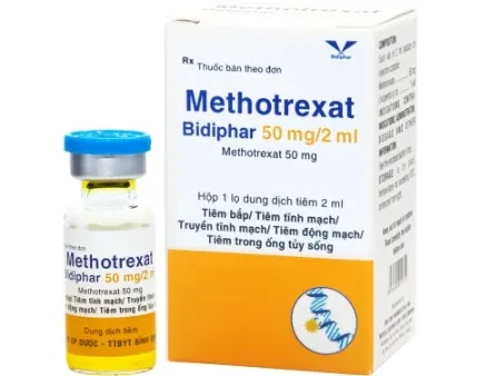 Thu hồi Giấy đăng ký lưu hành thuốc, đình chỉ lưu hành, thu hồi thuốc Methotrexat Bidiphar 50 mg/2ml