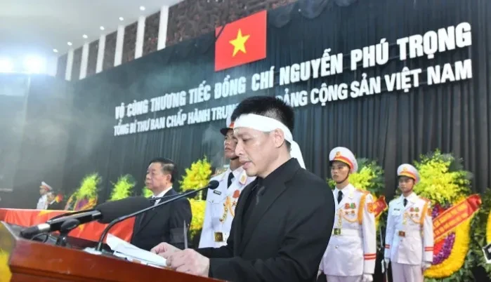 Lời cảm ơn của gia đình tại Lễ truy điệu Tổng Bí thư Nguyễn Phú Trọng