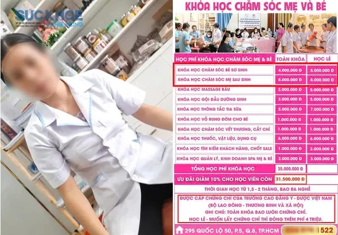 TP. Hồ Chí Minh: Bát nháo khóa học nghề “chăm sóc mẹ và bé”