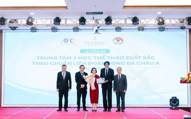 Trung tâm y học thể thao Vinmec được công nhận xuất sắc theo chuẩn Châu Á