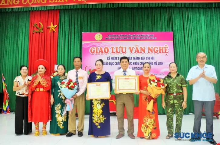 Lễ Kỷ niệm 3 năm thành lập Chi hội Giáo dục chăm sóc sức khỏe cộng đồng Mê Linh