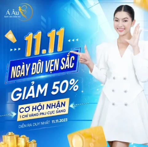 Bệnh viện Thẩm mỹ Á Âu tung nhiều ưu đãi 11.11 – Ngày Đôi Vẹn Sắc