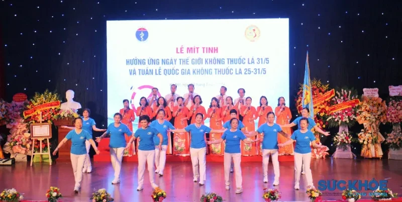 Hội GDCSSKCĐ Việt Nam tổ chức mít tinh hưởng ứng Ngày Thế giới không thuốc lá (31/5) và Tuần lễ Quốc gia không thuốc lá
