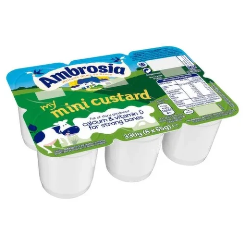 Thu hồi các sản phẩm váng sữa Ambrosia My Mini Pots do có thể chứa các mảnh nhựa