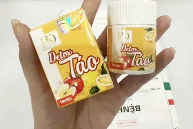 Cảnh báo sản phẩm Detox Táo hỗ trợ giảm cân có chứa chất cấm Sibutramin