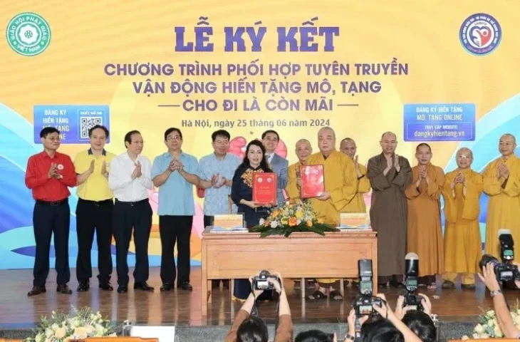 Lan tỏa phong trào đăng ký hiến mô, tạng đến toàn thể chức sắc, tăng ni, cộng đồng phật tử