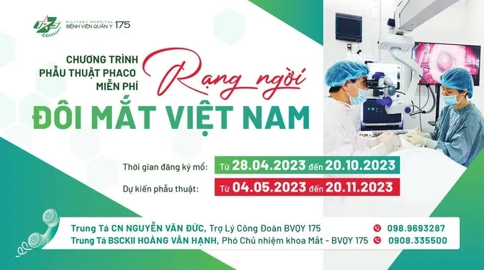 Rạng ngời đôi mắt Việt Nam 2023: Phẫu thuật mắt miễn phí cho người có hoàn cảnh khó khăn