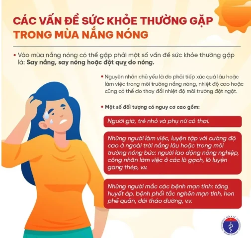 Bộ Y tế ban hành Hướng dẫn chăm sóc sức khoẻ mùa nắng nóng cho cộng đồng và người lao động