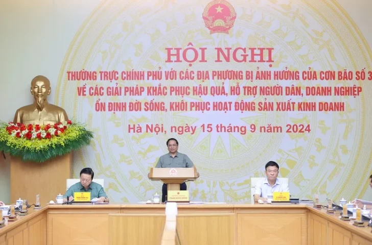Kết luận của Thường trực Chính phủ tại Hội nghị sơ kết, đánh giá, rút kinh nghiệm về công tác phòng, chống, khắc phục hậu quả bão số 3