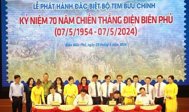 Phát hành ﻿bộ tem Kỷ niệm 70 năm Chiến thắng Điện Biên Phủ