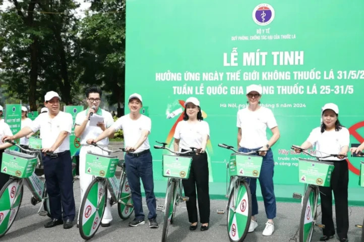 Bộ Y tế mít tinh hưởng ứng Ngày Thế giới không thuốc lá 31/5 và Tuần lễ Quốc gia không thuốc lá