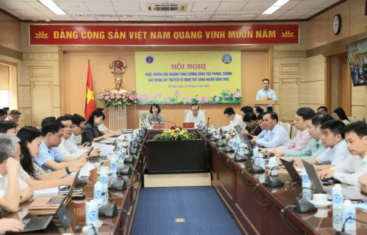 Bộ Y tế tổ chức Hội nghị trực tuyến liên ngành tăng cường công tác phòng, chống các bệnh lây truyền từ động vật sang người năm 2024