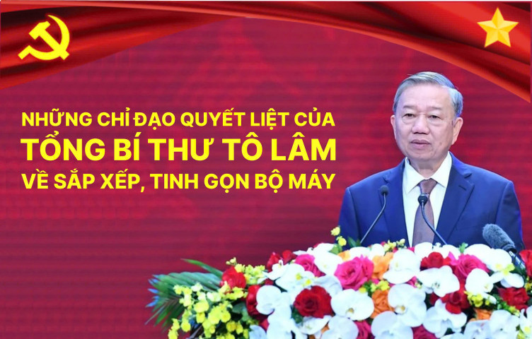 Tổng Bí thư Tô Lâm: Mục tiêu của tinh gọn là giúp bộ máy hoạt động trơn tru