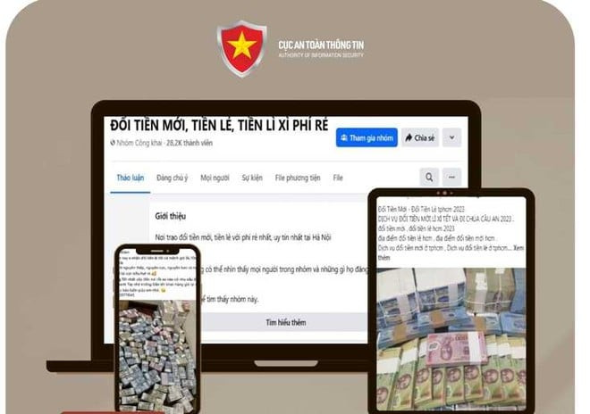 Cảnh báo lừa đảo qua dịch vụ đổi tiền mới dịp Tết