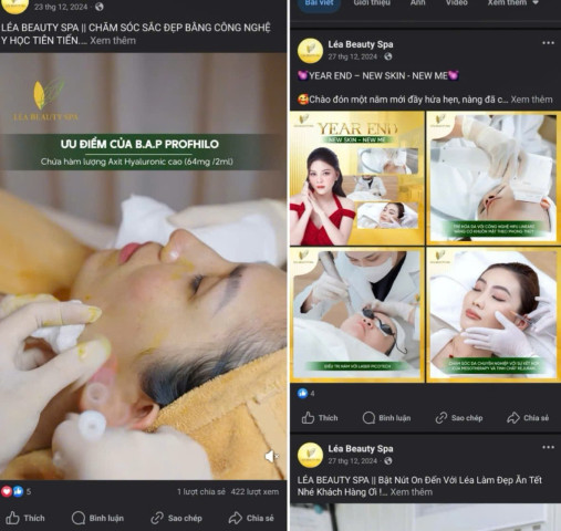 Léa Spa Beauty: Những nghi vấn về dịch vụ xâm lấn trái phép