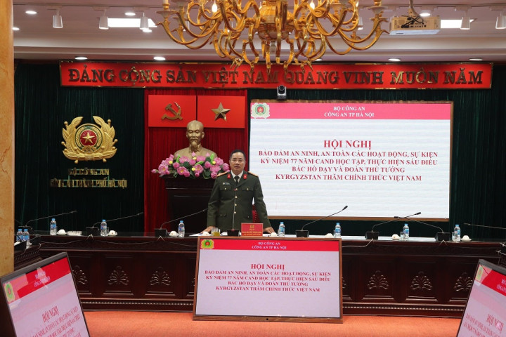 Hà Nội: Bảo đảm an toàn các hoạt động kỷ niệm 77 năm Công an Nhân dân học tập