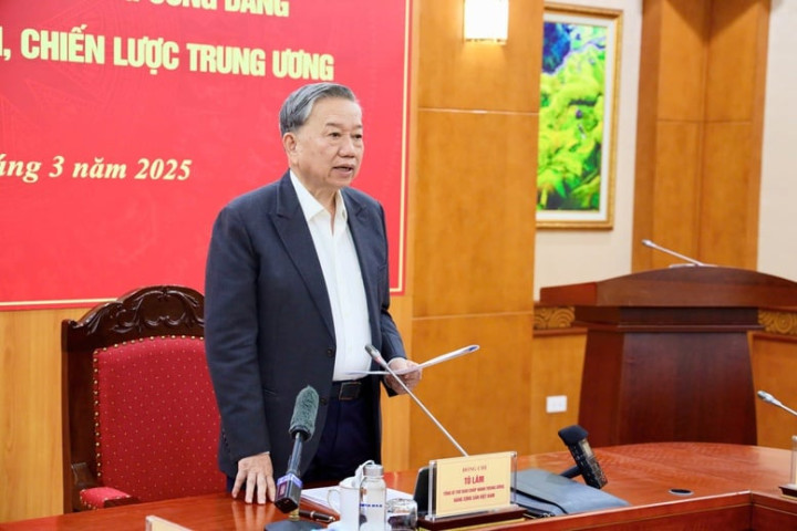 Tổng Bí thư Tô Lâm làm việc với Ban Chính sách, chiến lược Trung ương