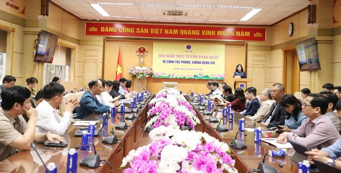Hội nghị trực tuyến toàn quốc về công tác phòng, chống bệnh sởi