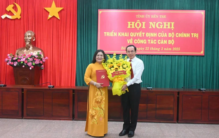 Bà Hồ Thị Hoàng Yến làm Bí thư Tỉnh ủy Bến Tre