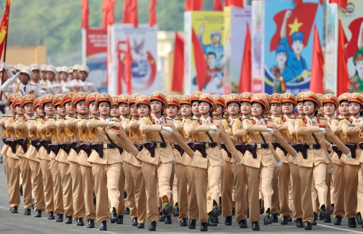 Niềm vinh dự của lực lượng diễu binh, diễu hành