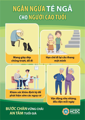 Infographic: Ngăn ngừa té ngã cho người cao tuổi