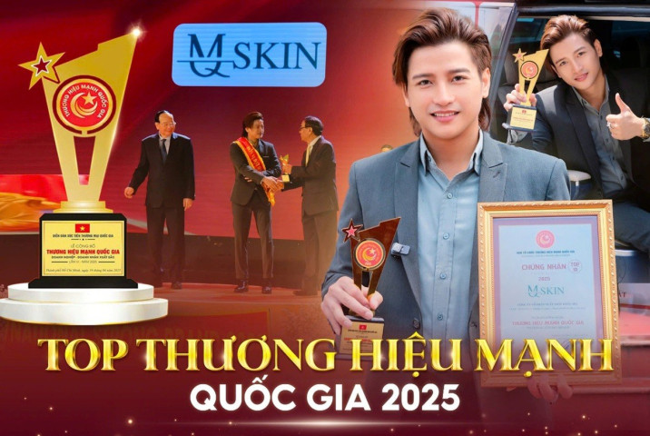 MQ SKIN vinh dự đạt Top 10 Thương hiệu Mạnh Quốc gia 2025