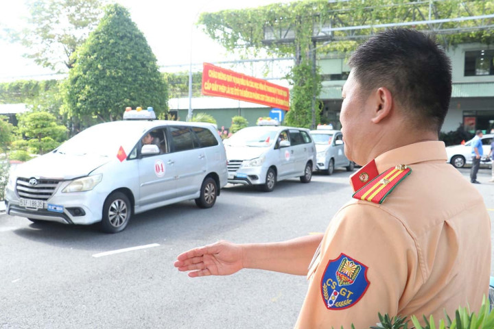 Ngày đầu Công an TPHCM tổ chức thi sát hạch lái xe với nhiều điểm đổi mới