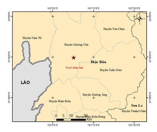 Động đất 5 độ richter ở Điện Biên, người dân chạy ra khỏi nhà giữa cơn rung lắc