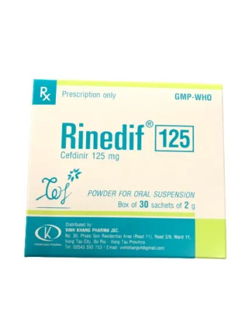 Cục Quản lý Dược thu hồi mẫu thuốc Rinedif 125 không đạt tiêu chuẩn chất lượng 