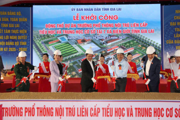 Gần 1.520 tỷ đồng đầu tư xây dựng 7 trường phổ thông nội trú tại các xã biên giới ở Gia Lai