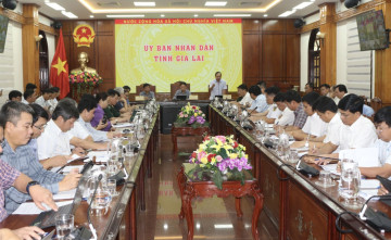 Gia Lai họp triển khai công tác ứng phó với bão số 13