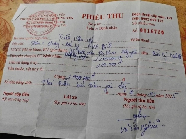 Trung tâm cấp cứu 115 Hưng Yên bị thu hồi giấy phép sau phản ánh “chặt chém” giá vận chuyển
