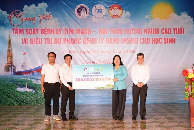 Tầm soát tim mạch, đái tháo đường và chăm sóc răng miệng cho 1.000 người dân Cà Mau
